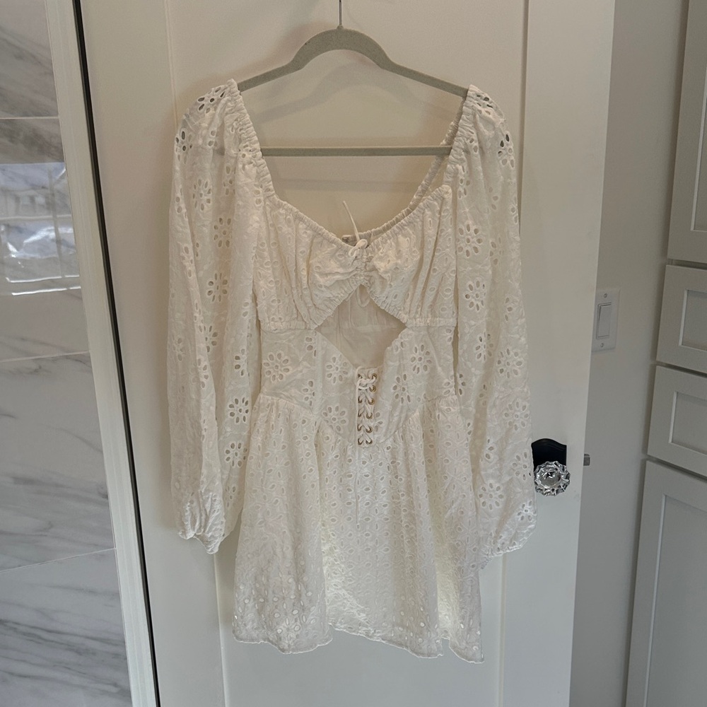 Sabo Skirt white lace dress
